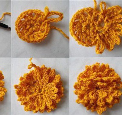 Flor de crochet